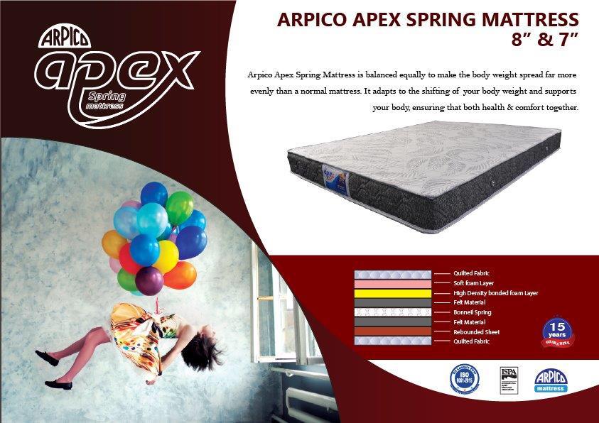 ARPICO APEX SPRING MATTRESS 8\\\" & 7\\\"