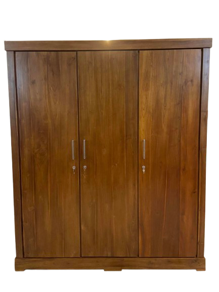 3 door Wardrobe Teak