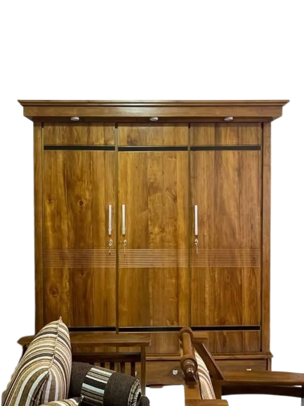 3 Door Base Teak Wardrobe