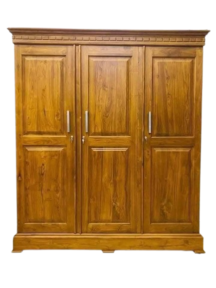 3 Door Base Teak Wardrobe 